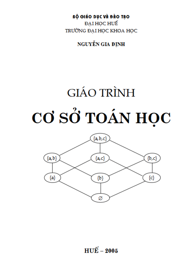 Giáo Trình Cơ Sở Toán Học – Tải sách truyện miễn phí eBooks PDF