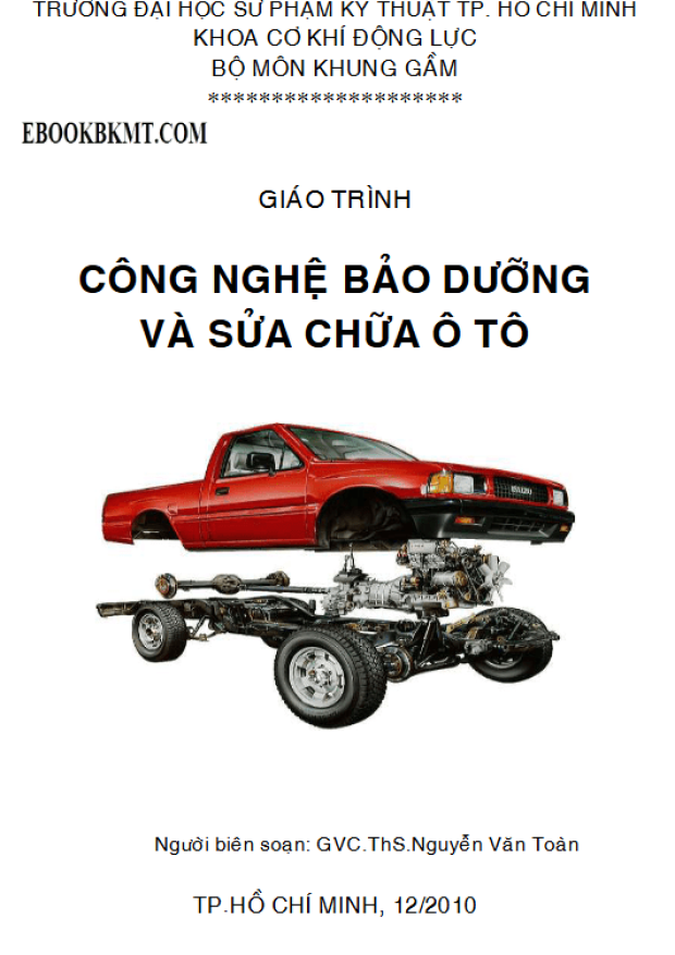 Giáo Trình Công Nghệ Bảo Dưỡng Và Sửa Ô Tô – Tải sách truyện miễn phí eBooks PDF