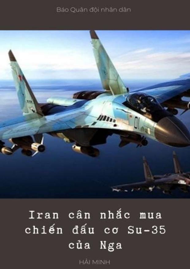Iran cân nhắc mua chiến đấu cơ Su-35 của Nga – Tải sách miễn phí eBooks PDF