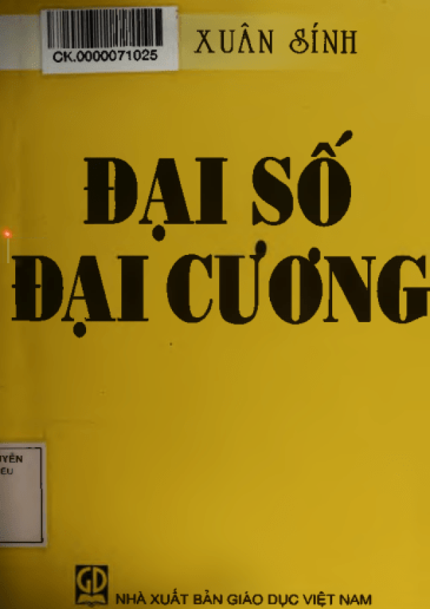 Đại Số Đại Cương – Tải sách miễn phí eBooks PDF