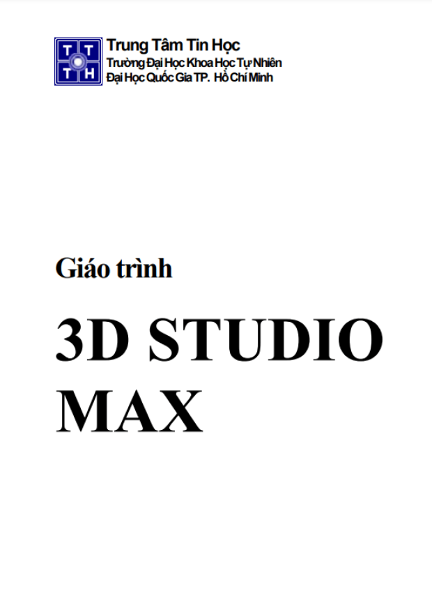 Giáo Trình 3D Studio Max – Tải sách miễn phí eBooks PDF