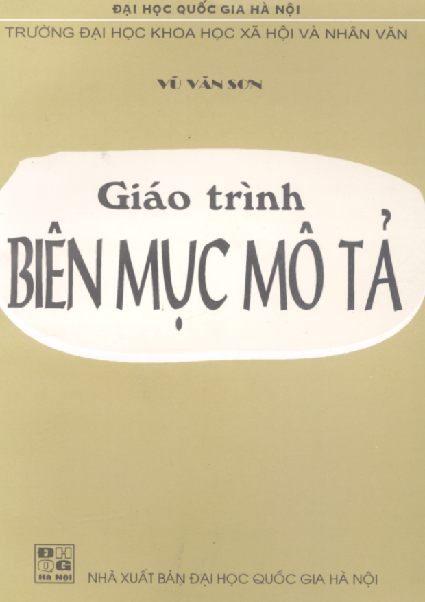 Giáo Trình Biên Mục Mô Tả – Tải sách miễn phí eBooks PDF