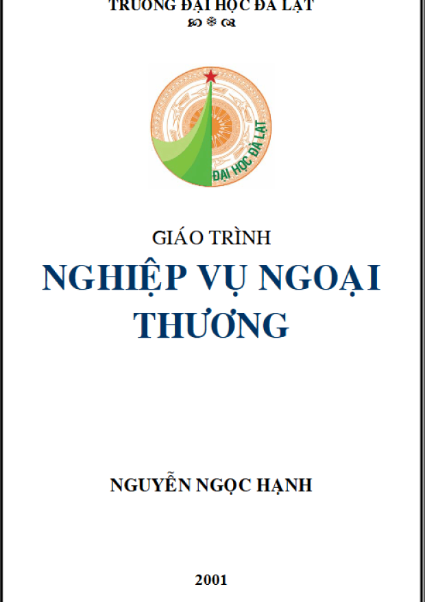 Giáo Trình Nghiệp Vụ Ngoại Thương – Tải sách miễn phí eBooks PDF