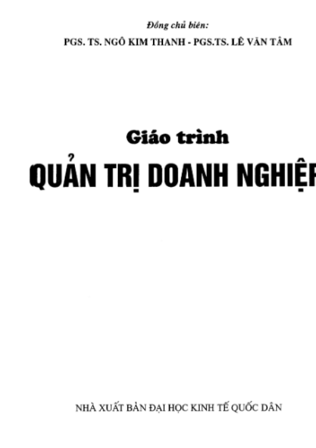 Giáo Trình Quản Trị Doanh Nghiệp – Tải sách miễn phí eBooks PDF