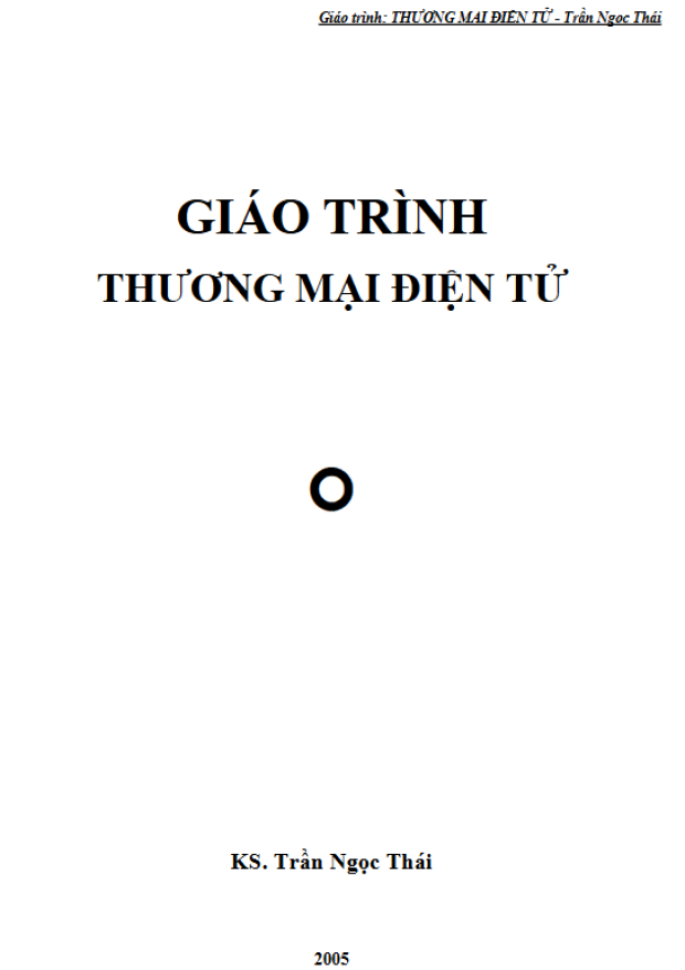 Giáo Trình Thương Mại Điện Tử – Tải sách miễn phí eBooks PDF