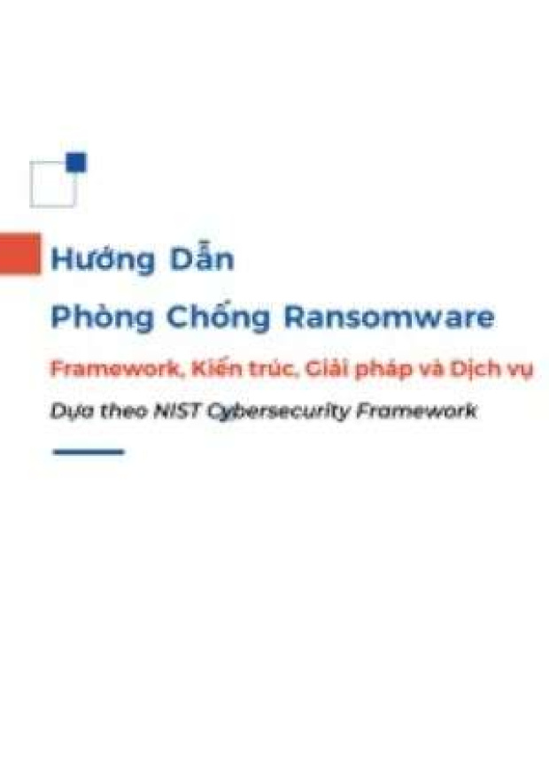 Nist Cybersecurity Framework Hướng Dẫn Phòng Chống Ransomware – Tải sách miễn phí eBooks PDF