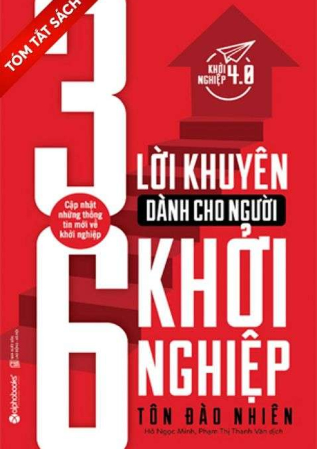 [Tóm lược] 36 Lời khuyên dành cho người khởi nghiệp – Tải sách miễn phí eBooks PDF