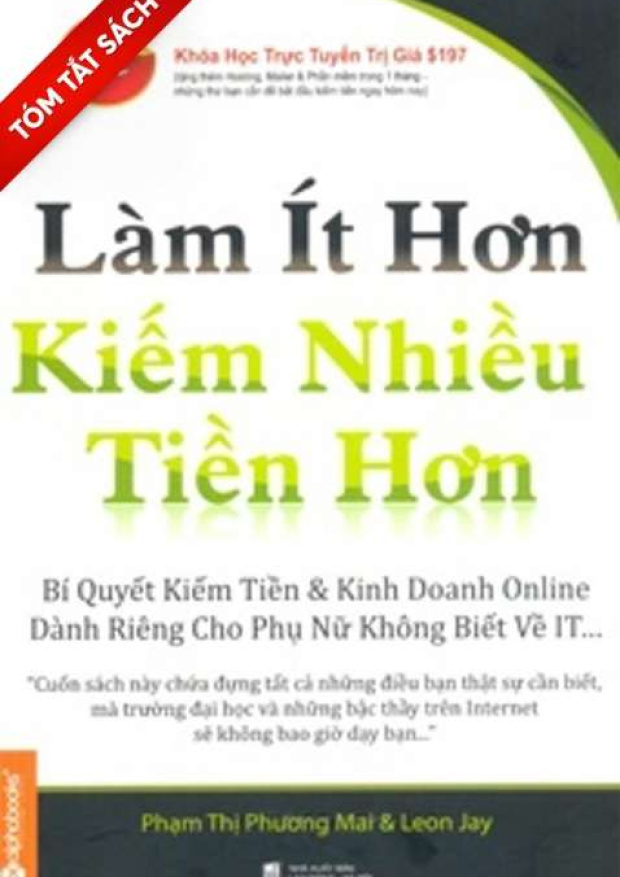 [Tóm lược] Làm ít hơn, kiếm nhiều tiền hơn – Tải sách miễn phí eBooks PDF