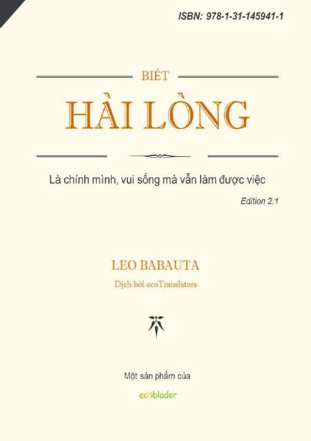 Biết Hài Lòng – Tải sách miễn phí eBooks PDF